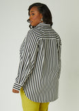 Striped Cotton Blend Shirt
