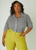 Striped Cotton Blend Shirt