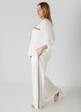 Embroidered Linen Blend Shirt