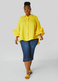 Ruffle Sleeved Shirt