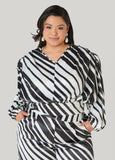 Striped Satin Blouse
