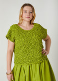 Puckered Poplin Top