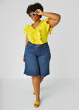 Ruffled Cotton Blouse