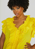 Ruffled Cotton Blouse
