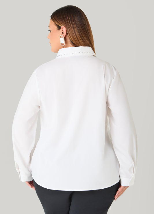 Crystal Cotton Blend Shirt