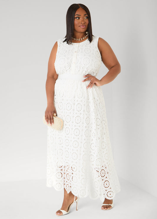 Crochet Button Front Top