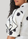 Ruffled Polka Dot Shirt
