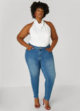 Satin Cowl Neck Top