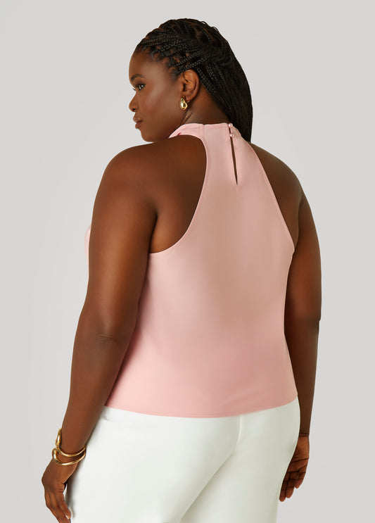Satin Cowl Neck Top