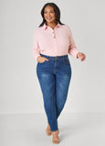 Button Embellished Textured Shirt
