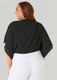 Textured Tie Front Shrug