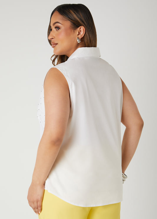 Crystal Cotton Poplin Shirt