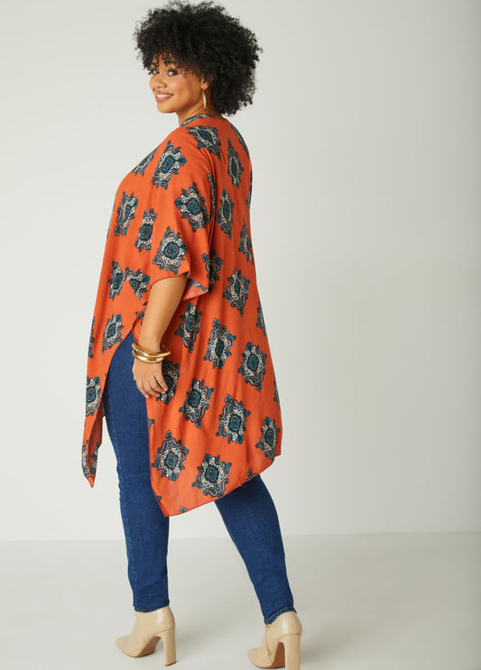 Paisley Print Kimono
