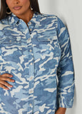 Camo Print Chambray Shirt