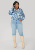 Camo Print Chambray Shirt
