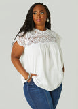 Crochet Paneled Blouse