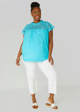 Crochet Paneled Blouse
