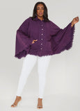 Bell Sleeved Denim Poncho