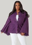Bell Sleeved Denim Poncho