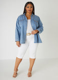 Whipstitched Denim Shirt
