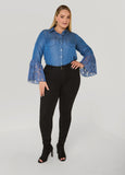 Paneled Chambray Shirt