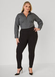 Corset Detailed Pinstriped Shirt