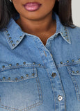 Studded Denim Shirt