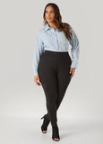 Striped Cotton Blend Poplin Shirt