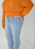 Smocked Waist Georgette Blouse