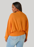 Smocked Waist Georgette Blouse