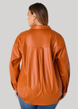 Faux Leather Top