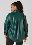 Faux Leather Top