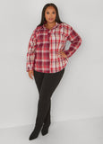 Plaid Flannel Pullover Shirt