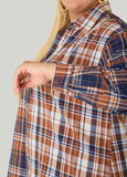 Plaid Flannel Pullover Shirt