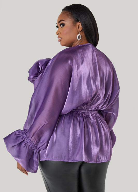 Rosette Organza Blouse