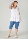 Textured Flounced Blouse