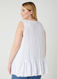Textured Flounced Blouse