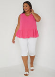 Textured Flounced Blouse