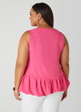 Textured Flounced Blouse