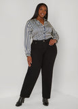 Striped Satin Shirt