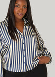 Striped Satin Shirt