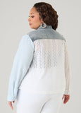 Embroidered Eyelet Paneled Shirt