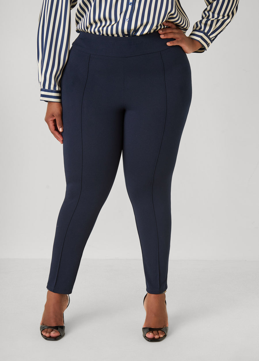 Pintucked Pull On Leggings