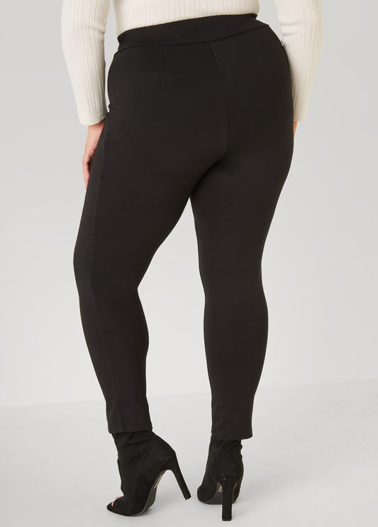 Pintucked Ponte Leggings