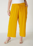 Mid Rise Textured Cargo Pants