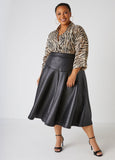 Quilted A Line Midaxi Skirt