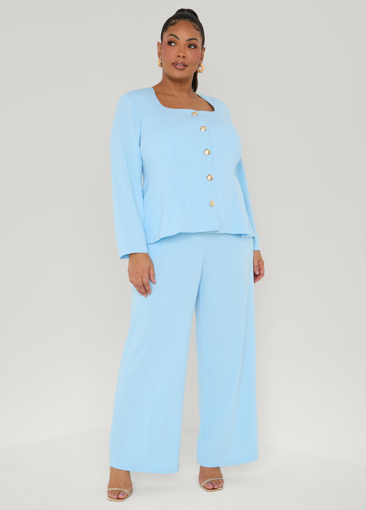 Pull On Straight Leg Pants – Ashley Stewart