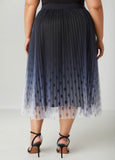 Ombre Polka Dot Midaxi Skirt