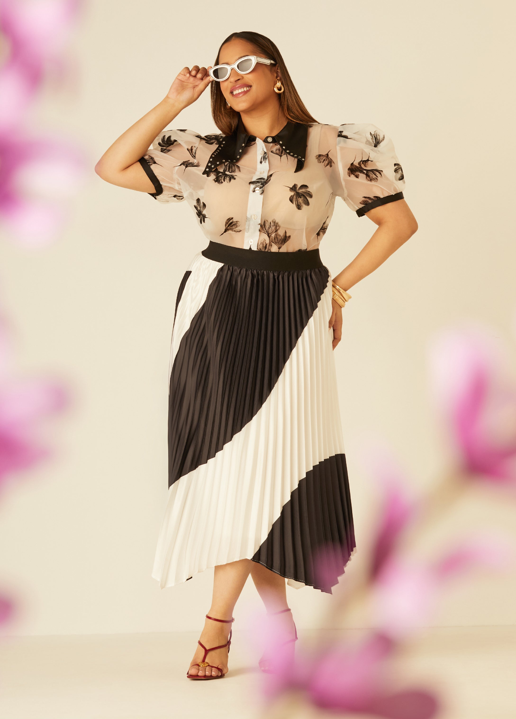 Plus Size two tone skirt plus size maxi skirt plus size skirt