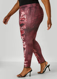 Denim Print Leggings